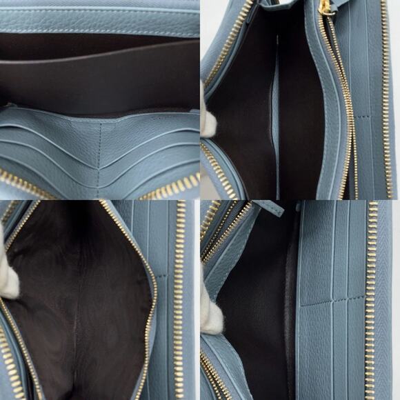 Authentic GUCCI Floral Round Zipper Long Wallet Bamboo - Picture 9 of 11